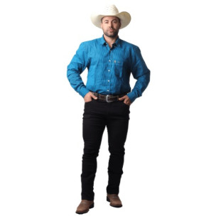 Calças Masculina Tradicional Preta Total com elastano