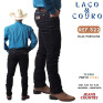 Calças Masculina Tradicional Preta Total com elastano